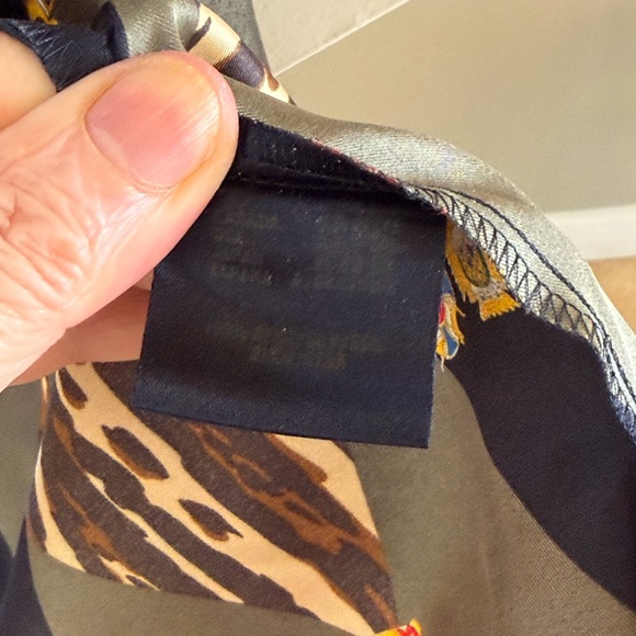 Vintage Escada 90’s Shirt with Leopard Argyle Print - Picture 6 of 14